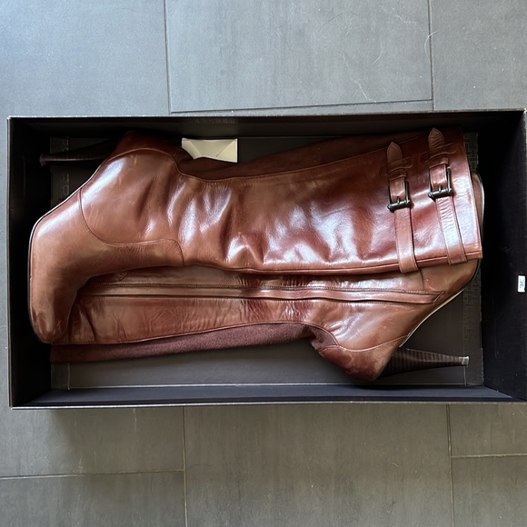 Cole Haan boots chestnut - Picture 6 of 8